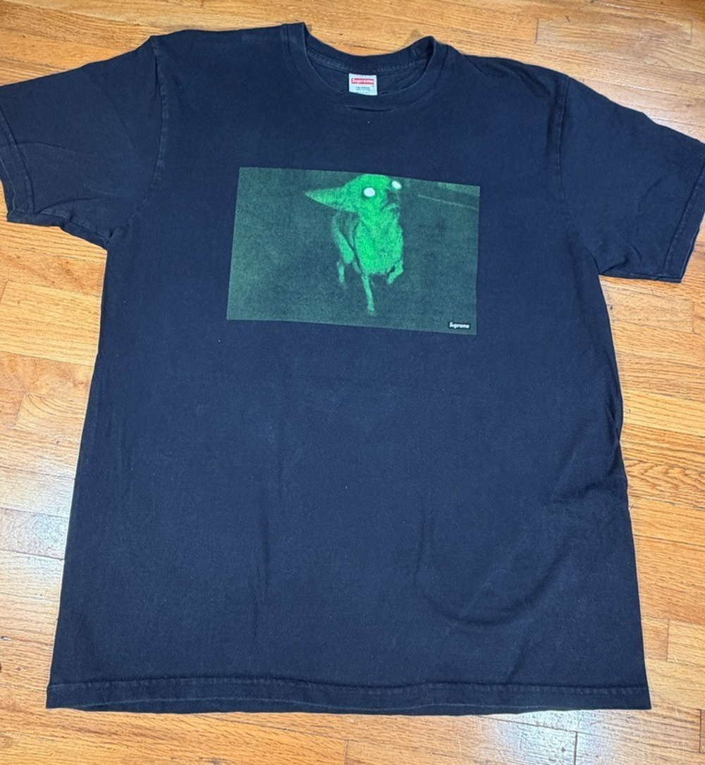 Supreme Chris Cunningham Chihuahua T-Shirt Black Large Rubber Johnny FW18